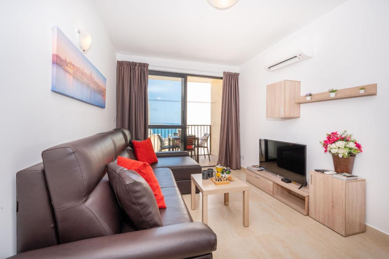 Sea Bliss Apartments With Terrace Just Off Seafront In St Paul'S Bay - By Getawaysmalta San Pawl il-Baħar Eksteriør bilde