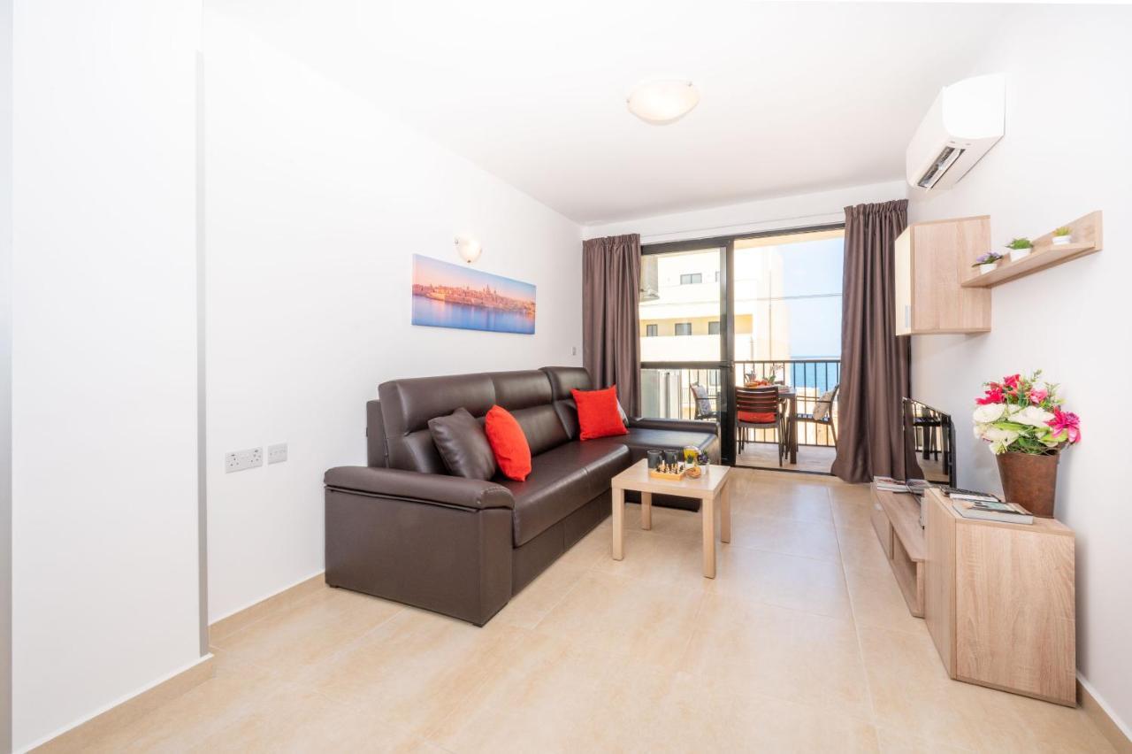 Sea Bliss Apartments With Terrace Just Off Seafront In St Paul'S Bay - By Getawaysmalta San Pawl il-Baħar Eksteriør bilde