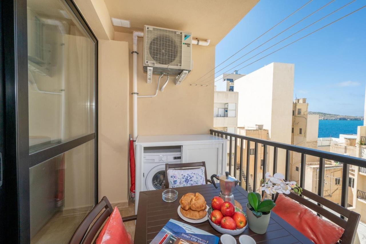 Sea Bliss Apartments With Terrace Just Off Seafront In St Paul'S Bay - By Getawaysmalta San Pawl il-Baħar Eksteriør bilde