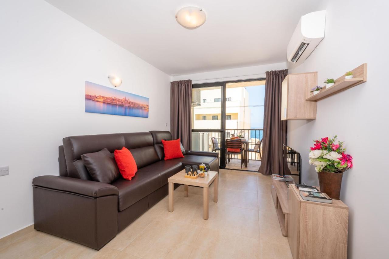 Sea Bliss Apartments With Terrace Just Off Seafront In St Paul'S Bay - By Getawaysmalta San Pawl il-Baħar Eksteriør bilde