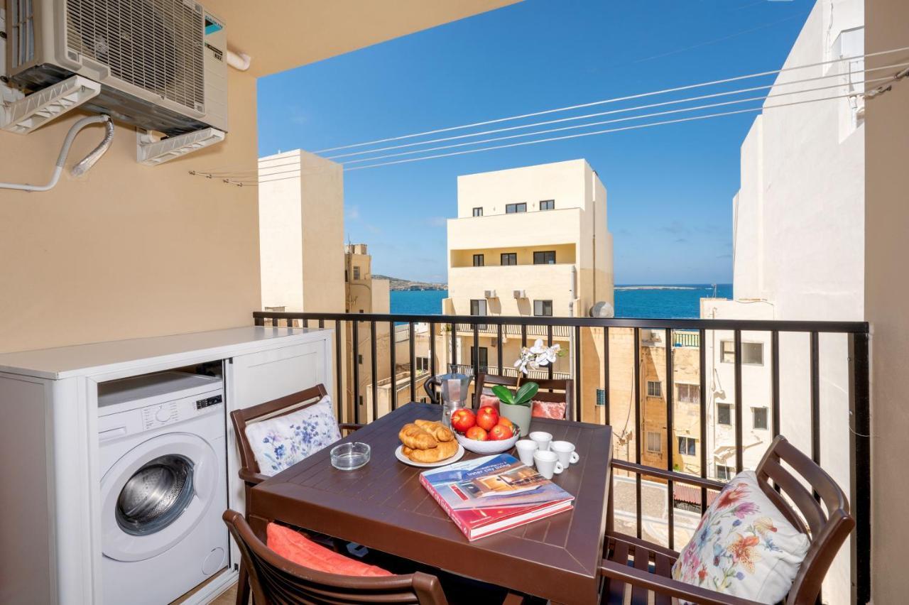 Sea Bliss Apartments With Terrace Just Off Seafront In St Paul'S Bay - By Getawaysmalta San Pawl il-Baħar Eksteriør bilde