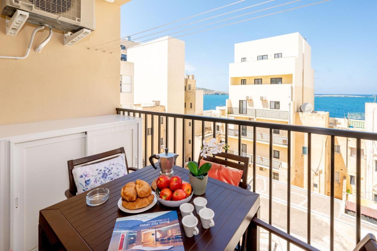Sea Bliss Apartments With Terrace Just Off Seafront In St Paul'S Bay - By Getawaysmalta San Pawl il-Baħar Eksteriør bilde